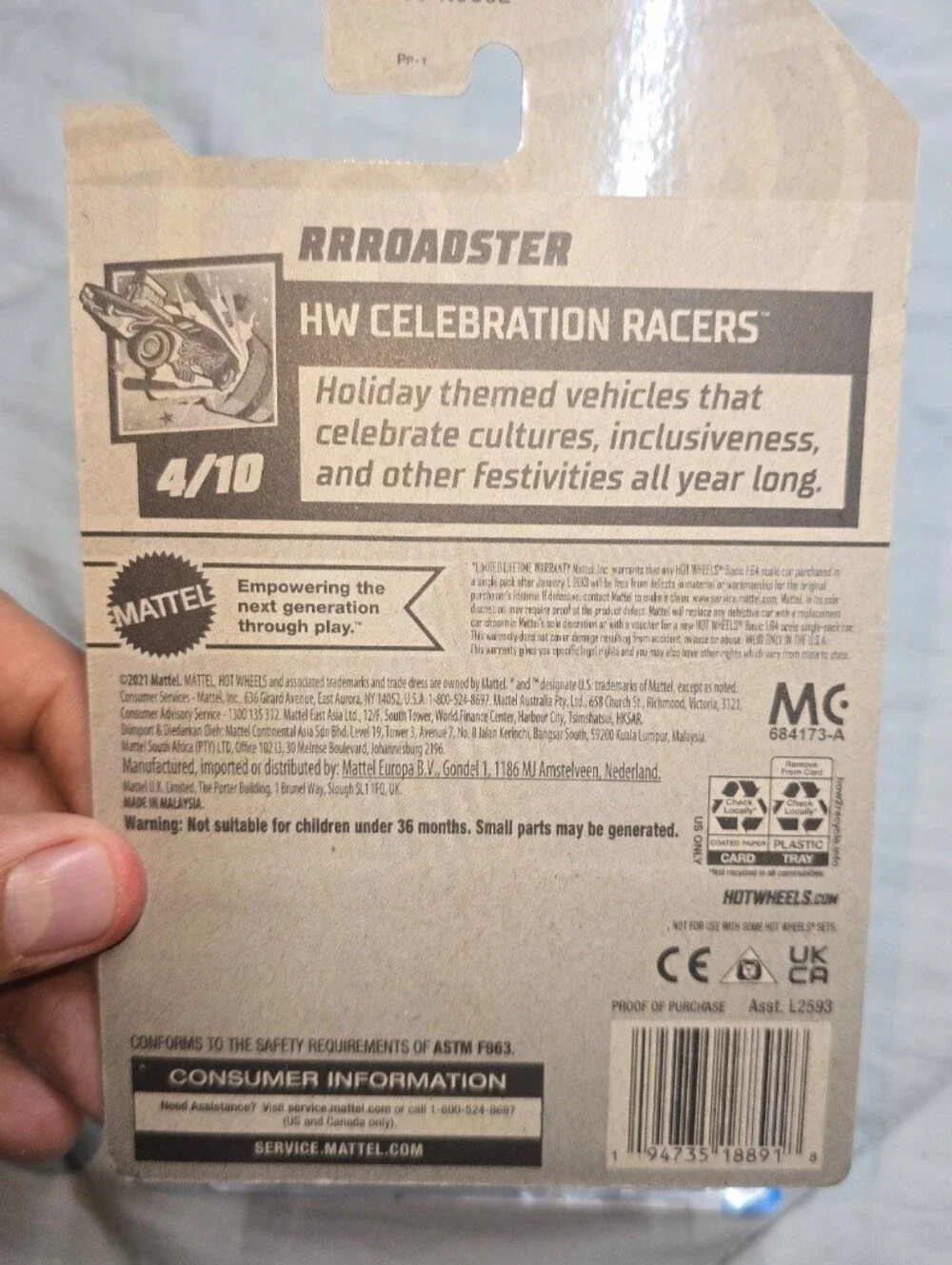 Lot of 2 Hot Wheels Celebration Racers 2024